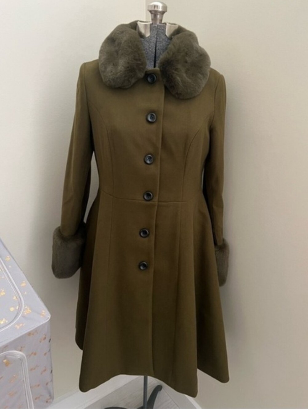 Voodoo Vixen Coat Retro Rockabilly Vintage 40s Army Green NWT